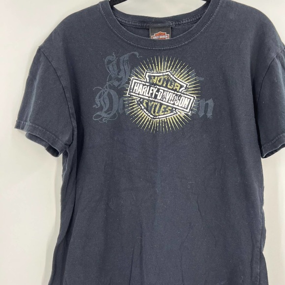 Vintage Harley Davidson Short Sleeve Tshirt Black Cancun Mexico Women's XL - Picture 5 of 5